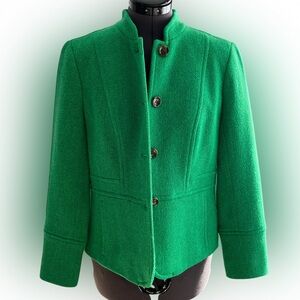 Talbots Vibrant Kelly Green Women's Blazer